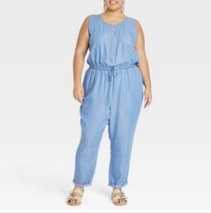 NWT (See Description) Chambray Jumper